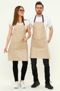 Cafe, Barista, Hairdresser, Bartender, Florist, Kitchen Aprons, Stain Resistant, Beige - Swordslife