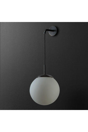 Walking Stick Modern Design Living Room - Hall - Black Color White Glass Wall Sconce - Swordslife