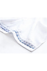 Carmeline Face Towel - Navy/grey/white