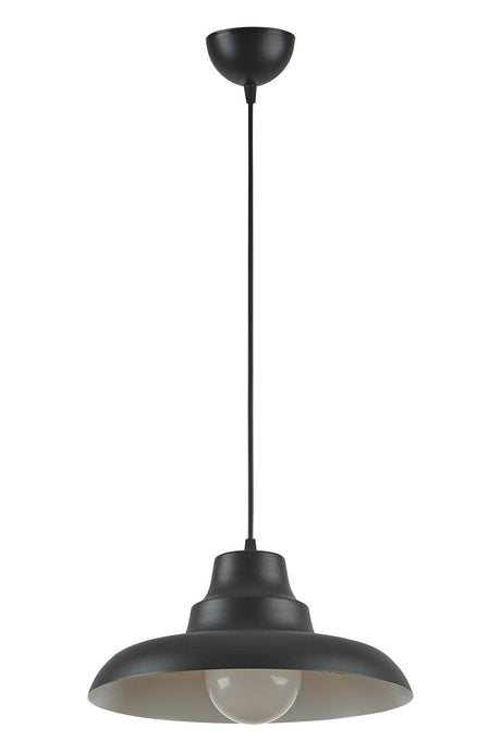 Carmen Special Design(30 CM DIAMETER) Modern Sports Decorative Cafe-kitchen Black Inside White Single Pendant Lamp Chandelier - Swordslife