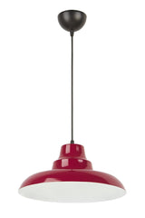 Carmen Special Design Modern Sports Cafe-kitchen Claret Red Inside White (Diameter 30 Cm) Suspended Single Chandelier - Swordslife