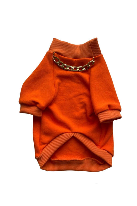 Cat Dog Orange Necklace Sweat