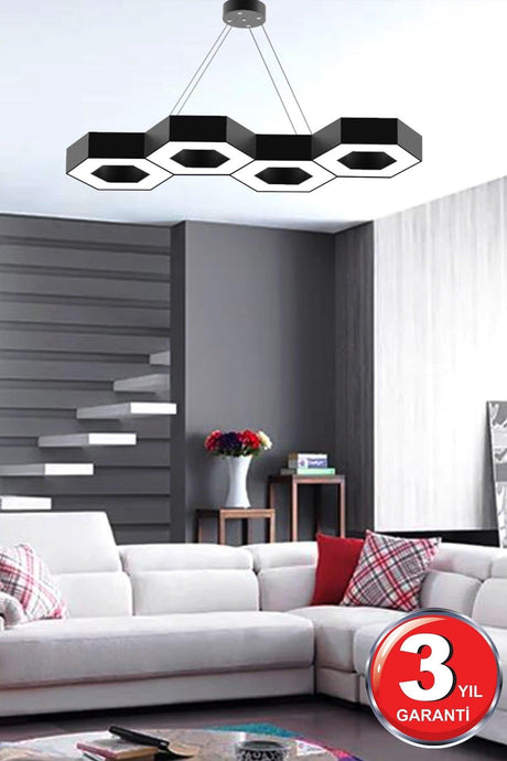 Catena (Black Case, Daylight) Led Modern Led Chandelier - Swordslife