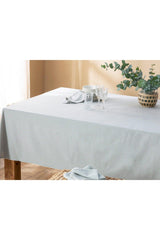 Cecily Cotton Hand Embroidered Table Cloth 150x200 Cm Gray - Swordslife