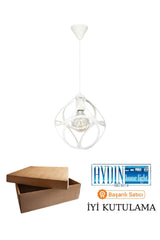 Circle Single White Pendant Chandelier - Swordslife