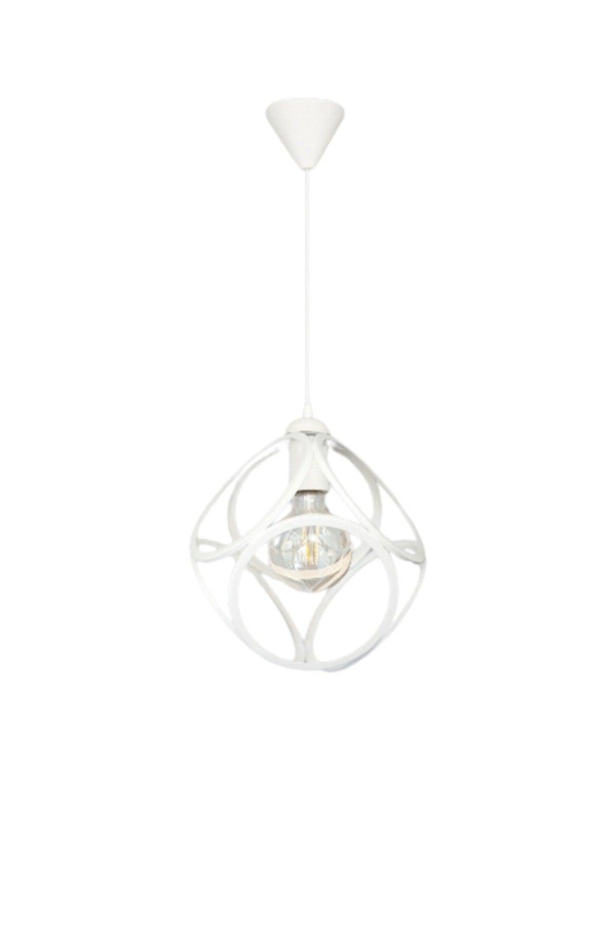 Circle Single White Pendant Chandelier - Swordslife