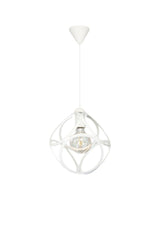 Circle Single White Pendant Chandelier - Swordslife