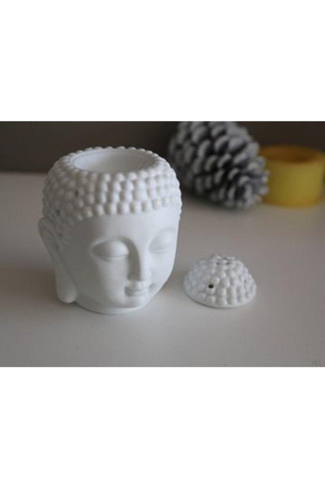 Ceramic Buddha Head Decorative Censer - Swordslife
