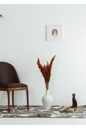Ceramic Vase And 15 Pieces Pampas White/Tile - Swordslife