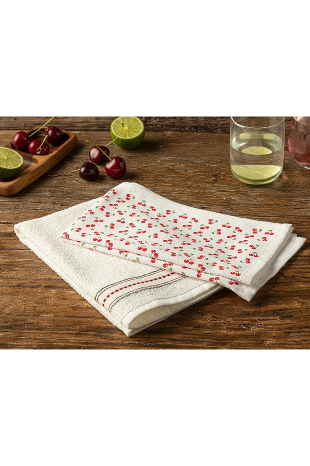 Cerise Cotton 2 Pack Drying Towel 30x50 Cm Red - Swordslife