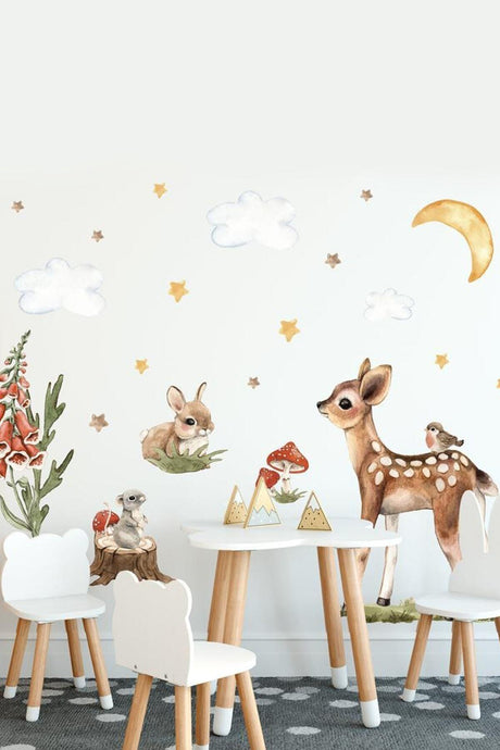 Ceylan Jungle Buddies Wall Sticker - Swordslife