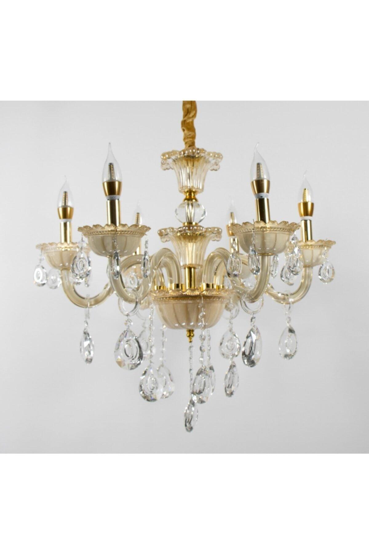 Chandelier Living Room, Living Room, Guest Room 6 Glass Arm - Swordslife