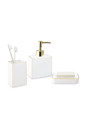 Charlita 3 Piece Bath Set - Gold - Swordslife