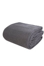 Charm Bold Anthracite Double Knitted Blanket - Swordslife