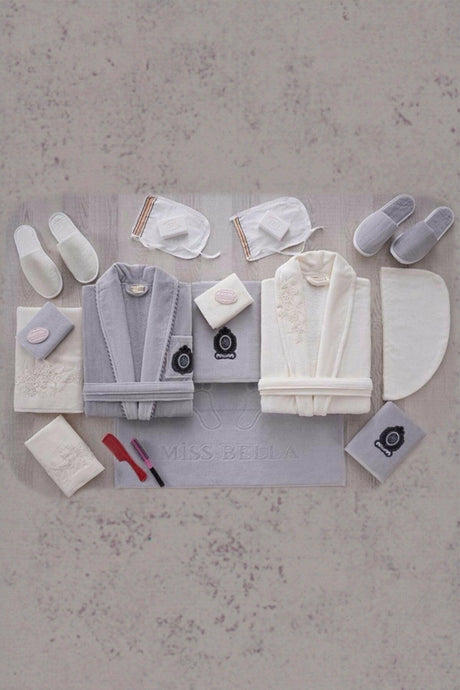 Velvet 23 Piece Bathrobe Set With Chest Dowry