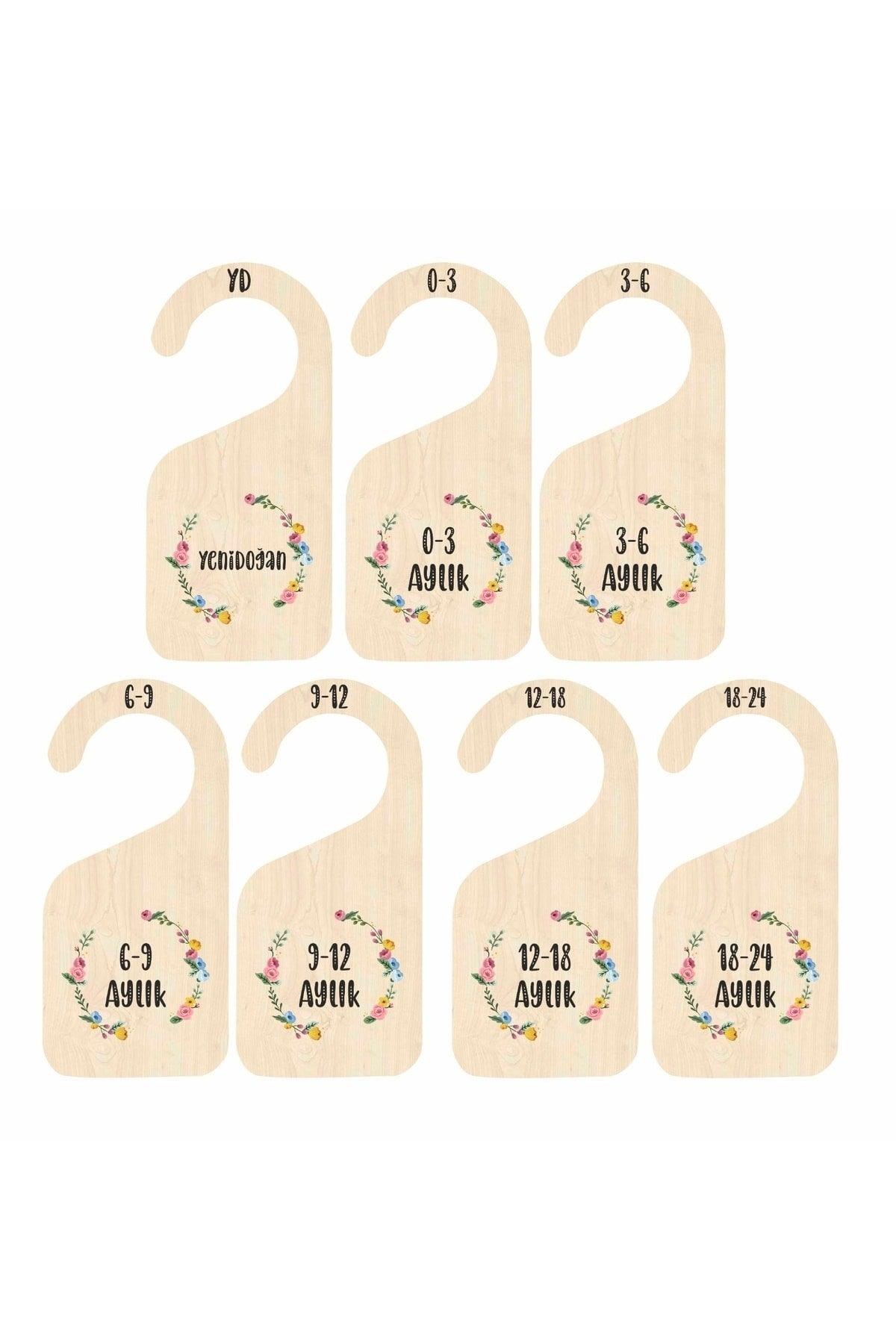 Kids Wardrobe Organizer Baby Clothes Separator Hanger Bracket 0-24 Months Moment Cards - Swordslife