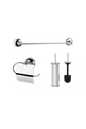 Chrome Toilet Bathroom Set V3 - Swordslife