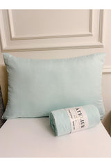 Double 160x200 Mint Ranforce Elastic Fitted Bed Sheet Set - Swordslife