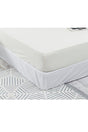 Double Oversized Cotton Elastic Bed Sheet 180x200 Cm (Ecru) - Swordslife