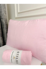 Double Oversized Pink Ranforce Elastic Bed Sheet 180x200 2 Pillow Cases - Swordslife