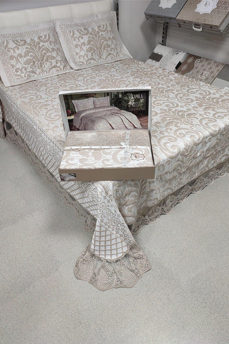 Double French Lace Muslin Bedspread - Swordslife