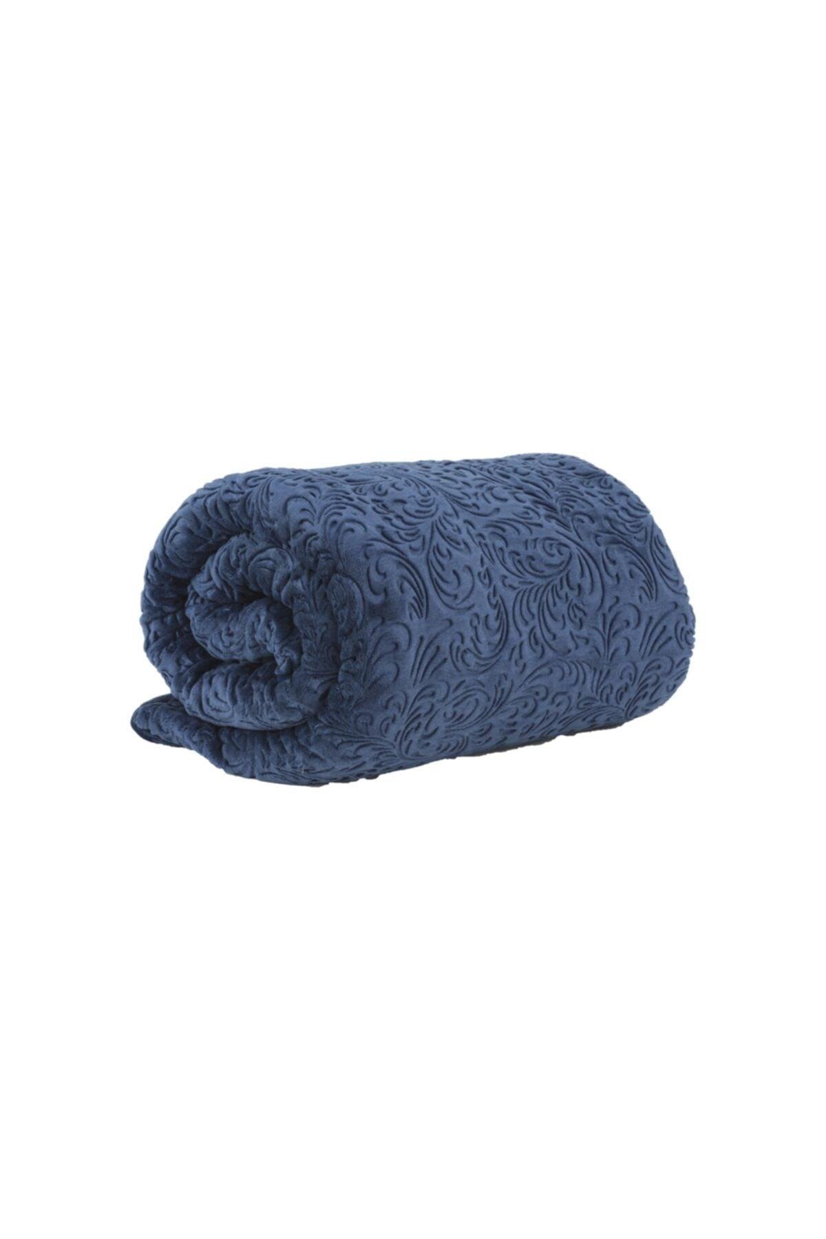 Double Embos Blanket Navy Blue - Swordslife