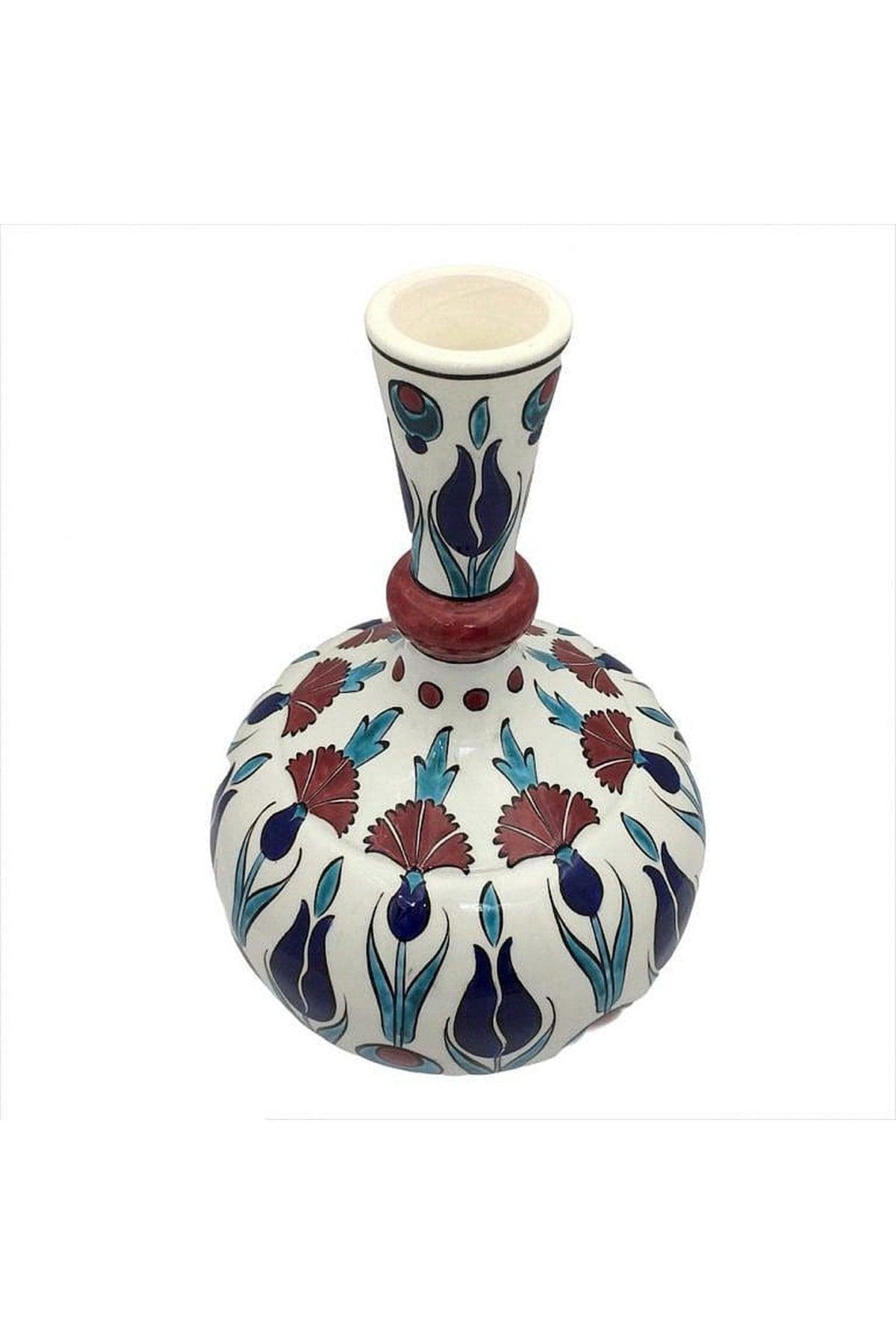 Çintemani Patterned Teardrop Tile Vase - Swordslife