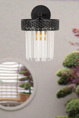 Citrus Sconce Lux Crystal Stone Black - Swordslife