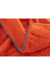 Claire Sherpa Double Plain Blanket - Orange - Swordslife