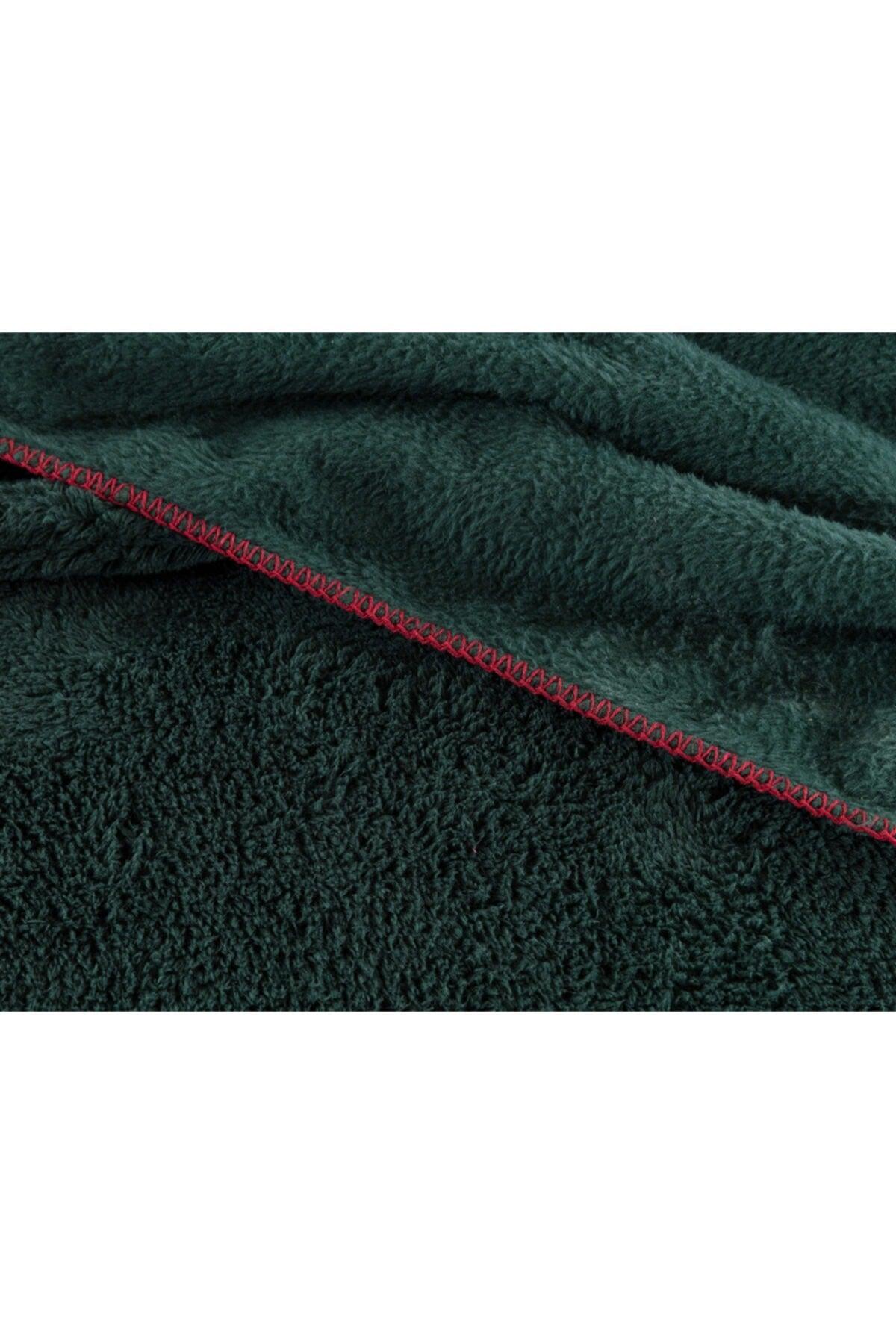 Claire Sherpa Double Plain Blanket - Green - Swordslife