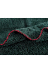 Claire Sherpa Single Plain Blanket - Green - Swordslife