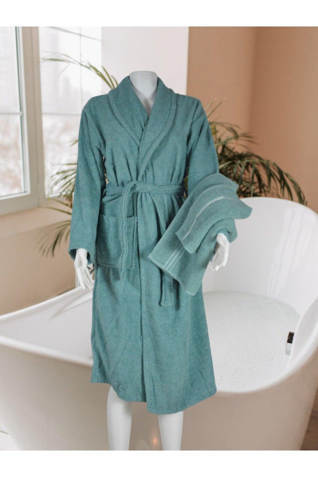 Clara 3-Piece Cotton Antibacterial Gift Dowry Towel Bathrobe Set - Swordslife