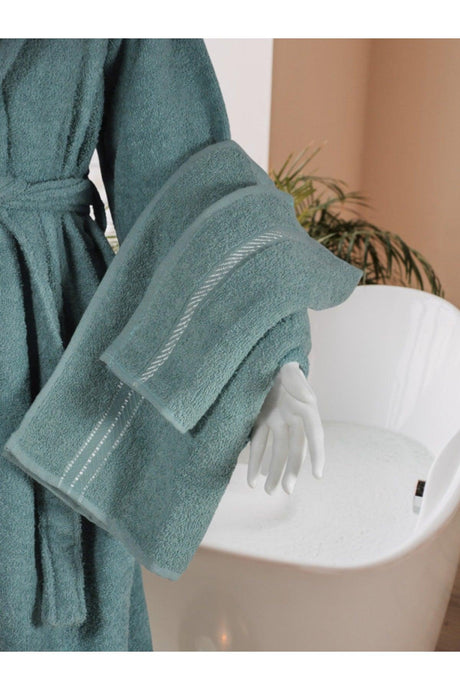 Clara 3-Piece Cotton Antibacterial Gift Dowry Towel Bathrobe Set - Swordslife