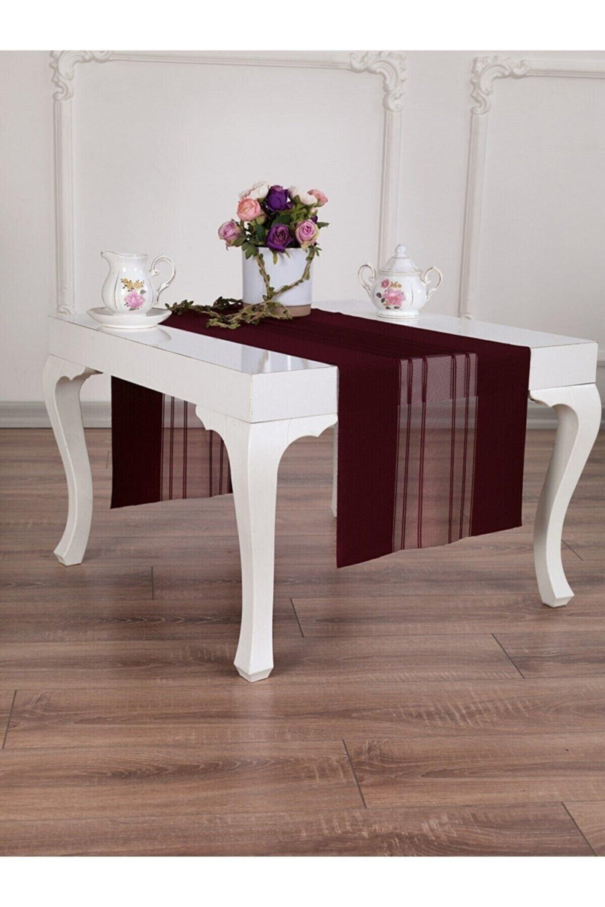 Claret red runner Placemat Table Cloth 40x140 - Swordslife