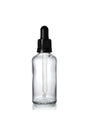 Transparent Glass Bottle 30 ml with Glass Dropper