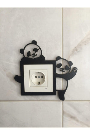 Kids Room Socket Frame Black Laser Cut Decoration Product - Swordslife