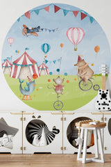 Kids Room Round Circle Wall Sticker - Swordslife