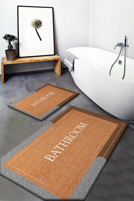 Coffee Bath Written Washable Non-Slip Base 2