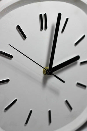 Colorful Design Square Concrete Wall Clock | white 26cm - Swordslife