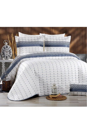 Colors Micro Double Bedspread Cream Anthracite - Swordslife