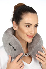 Comfort Orthopedic Travel Pillow Visco Neck Pillow - Gray - Swordslife