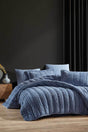 Comfort New Generation Sleep Set - 6 Pieces Velvet Blue (230x220cm) - Swordslife