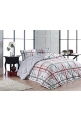 Comforter Double Duvet Set Boris Red Ecru - Swordslife