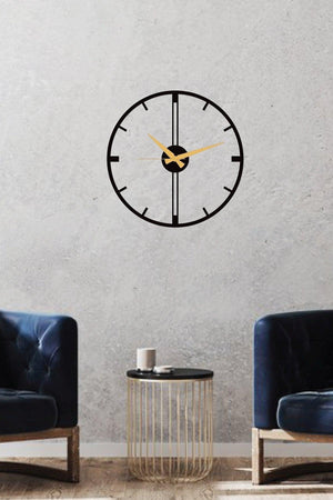 Conflate Metal Black Wall Clock 1.5 mm Thickness 41x41 cm - Swordslife