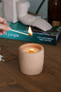 cortado' Coffee Scented Soy Wax with Wood Wick in Decorative Concrete Container - Swordslife
