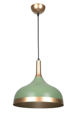 Cosmos Special Design Cafe - Kitchen Model Metal Green Inside Gold Pendant Lamp Single Chandelier - Swordslife