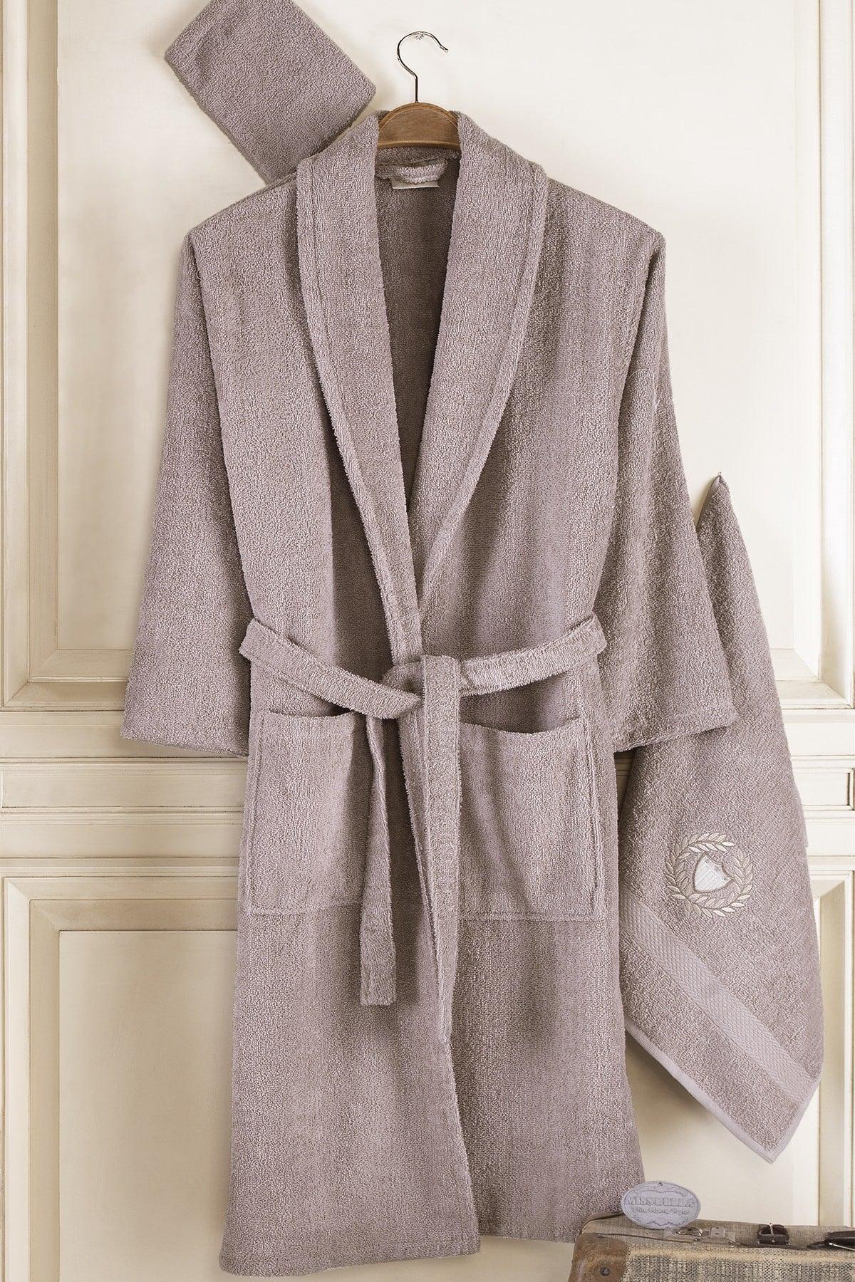 Pamuxu 4 Piece Bathrobe Set | Bathrobe Set - Swordslife