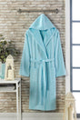 Cotton Velvet Hooded Unisex Bathrobe - Swordslife