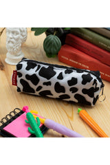 Cow Pattern Black and White Pencil Case Makeup