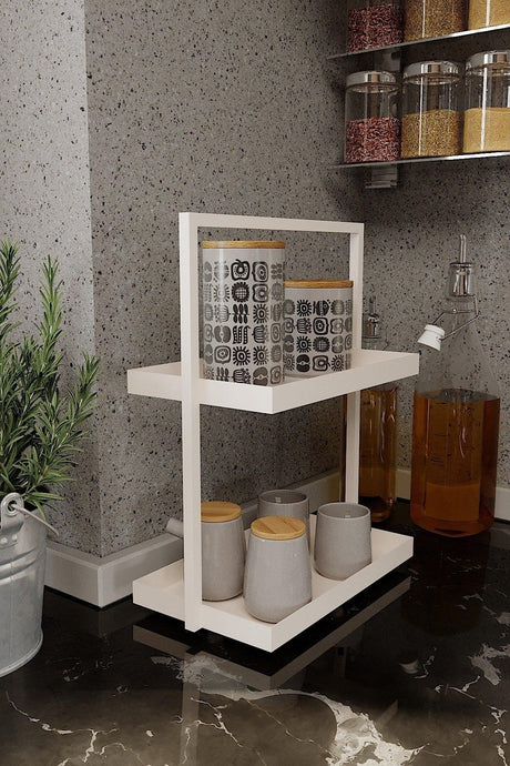 Cream Color Two-Storey Rectangular Skin Bathroom
